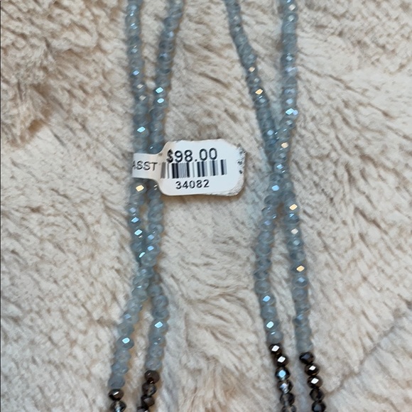 NWT Pearl and Gemstone Double Strand Beaded Necklace - Picture 7 of 7